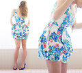 Dress(ed) for spring - flower dress, Weeken, blue heels, Weeken, Lisa Dengler, Canada
