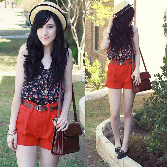 It's Summer in Texas Already  - Thrifted shorts, Weeken, Bags, Weeken, Bonnie Barton, China