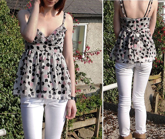 I'm wishing  - Spotty Top, Topshop, White Jeans, Weeken, Chelsea A, United Kingdom