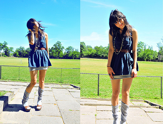 Somebody told me..!  - Dress, Topshop, Gray dress, H&M, Inez A, United Kingdom