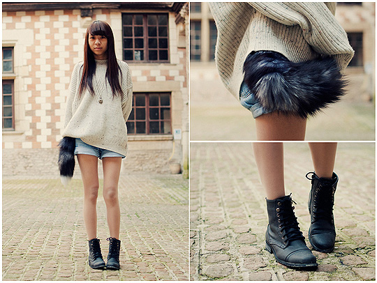 - it isn't love. this, isn't love. , Johanne Doan, Huge sweater, Weeken, Military boots, Weeken, Johanne Doan, France