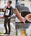 Memory of future  -  Black, Yves Saint Laurent, Black, D&G, Silver Cross Ring, ASOS, Mike Motsok, Romania