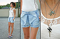 Chanel on the lace  - Shirt, Weeken, Shorts, HaiLanHome, Shoes, Mark Fairwhale, Yoshino Mia, France