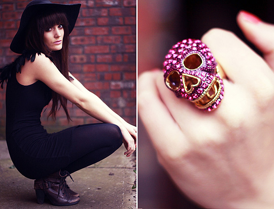 Feathers & Skulls  - Skull ring, Weeken, Ther dress, Topshop, Anouska Proetta Brandon, United Kingdom