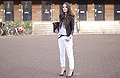 Black&white , White jeans, Weeken, Leather jacket, Vero Moda, Pointed toe heels, Zara, Candy, Netherlands