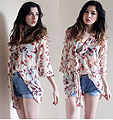 Under A Honeymoon , Floral shirt/dress, Weeken, Vintage cut offs, Weeken, Constance Victoria, United States