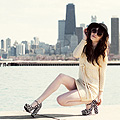 Chicago. My kind of City! , Hat, H&M, Sunglasses, Forever21, Light ivory tights, Weeken, Posy pumps, Weeken, Vintage dress from the 60's, Weeken, Rachel-Marie I, United States