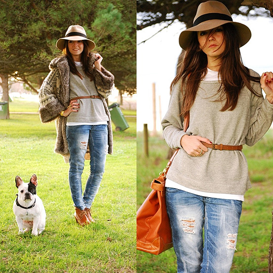 ... - Hat, ASOS, Jacket, Zara, Sweaters, Weeken,  jeans, Bershka, Booties, H&M, Alexandra Per, Spain