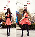 Violently Happy  - Pink dress, Weeken,  boots, ASOS,  blazer, H&M, Tights, Weeken, Rachel-Marie I, United States