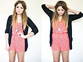 Wasting light  - Romper, H&M, Cuffed cardigan, Weeken, Turquoise pendant, Forever21, Lily Melrose, France