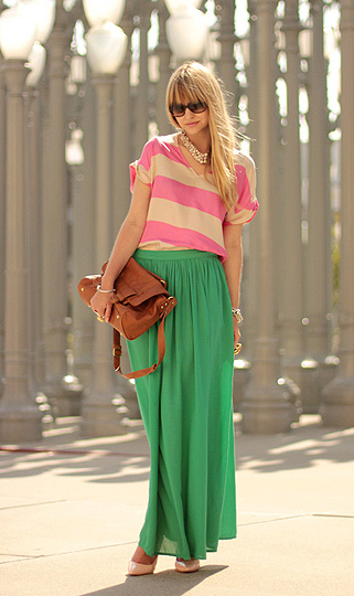 Dressed like candy , Liz Sampson, Zara skirt, Zara, YSL sunglasses,, YSL, A litter pink, Weeken, Liz Sampson, United States