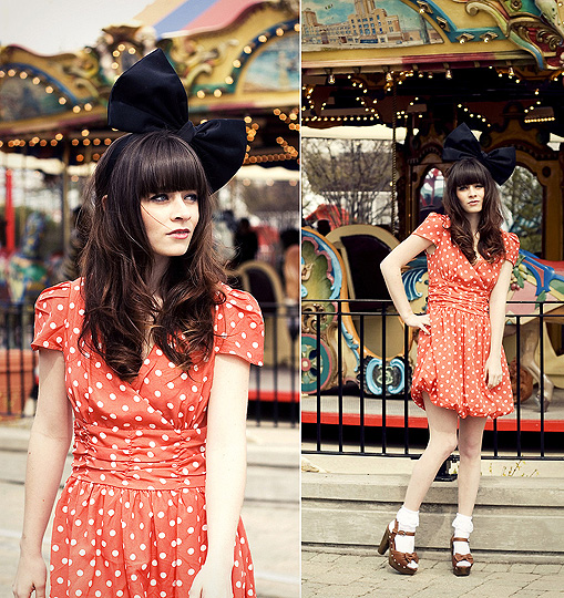 Modern Day Minnie. , Rachel-Marie I, Polka dot dress, Weeken, Bow headband, Forever21, Frill socks, Weeken, Mary jane bow pumps, Weeken, Rachel-Marie I, United States