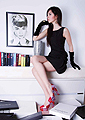 Taste of Life Magazine  - Metalic Pink&Red heels, Weeken, Black dress, Fendi, Doina Ciobanu, Canada