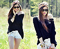 Kiss of sunshine , Sunglasses, Weeken, Headband&shorts&sweater,, Weeken, Jewelry, Weeken, Kasia Gorol, Poland