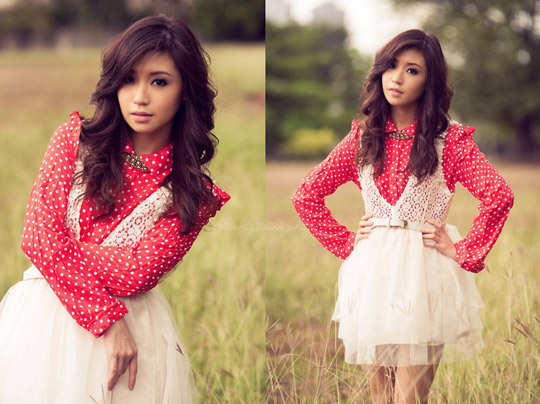 Minnie Mouse Ballerina in the Tropics , Kryz Uy, Dress, Weeken, Red blouse, Weeken, Kryz Uy, Philippines