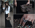 Wednesday Addams  - Black skirt, Weeken, Leopard bag, H&M, Ring, Weeken, Cheyser Pedregosa, Philippines