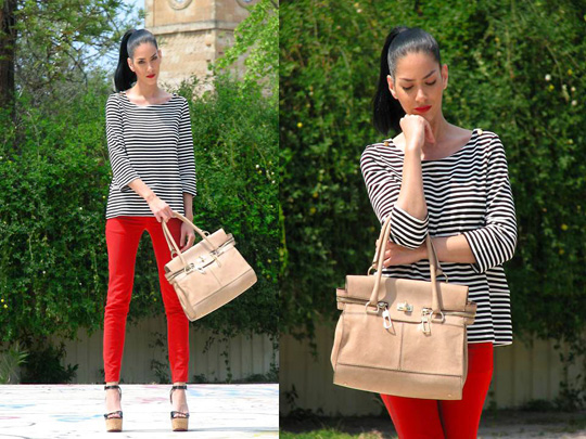 I have a new friend and her name is Margaux! - Nautical top, Zara, Leather bag Margaux, Max Mara, Konstantina Tzagaraki, Australia I have a new friend and her name is Margaux! , Konstantina Tzagaraki, Nautical top, Zara, Leather bag Margaux, Max Mara, Konstantina Tzagaraki, Australia