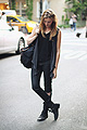 Catch a wave  - Backpack, Weeken, Gray vest, H&M, Black faded jeans, Topshop, Black combat boots, Weeken, Leslie K, United States