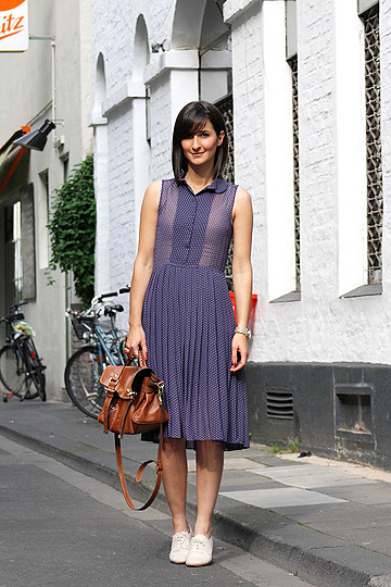 Dotts - Dotted sheer dress, H&M, Bag, Weeken, Shoe, H&M, Golestaneh, Germany