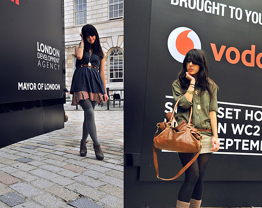 London Fashion Week/Weekend - Overknees, Topshop, Shirt, H&M, Bag, Weeken, Inez A, United Kingdom