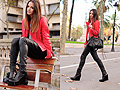Red <3 - Jacket, MANGO, Boots, Weeken, Bag, Weeken, Zina CH, Spain