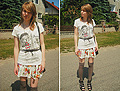 All night until infinity! - Skirt, TALLY WEIJL, T-shirt, Weeken, Over knee, Weeken, Shoes, H&M, Weronika T, Poland