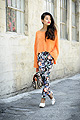 Casual Friday - Shaggy sweater, Weeken, Floral pants, Weeken, Joan pumps, Weeken, Olivia Lopez, United States