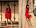 Red Sunshine, Dress, Zara, Wooden Heels, Weeken, Mila Anisa, Indonesia