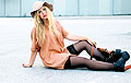 Serena, Bronzed shirt, Weeken, Shoes, Weeken, Thigh Highs, H&M, Floppy Hat, Monki, Amanda Brohman, Sweden