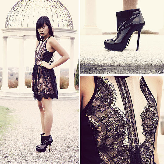 LITTLE BLACK RIDING HOOD - Dress, Weeken, Tribute boots, Yves Saint Laurent, Anjelica Lorenz, Germany