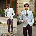 NYFW 3 - Blazer, Weeken, Tie, Weeken, Plum trousers, Topman, Oxfords, Weeken, Tie bar, Weeken, Adam Gallagher, Canada