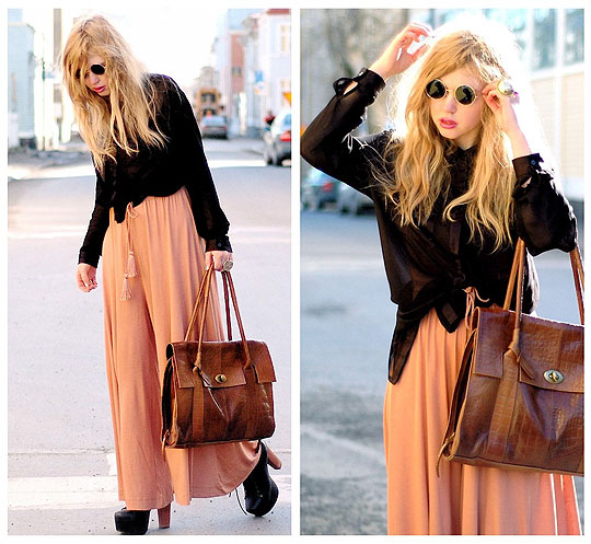 John - Pantsuit, H&M, Bag, Weeken, Lennon inspired glasses, Weeken, Amanda Brohman, Sweden