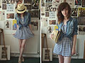 Beach Fossils - Hat, Weeken, Denim shirt, Weeken, Dress, H&M, Ashleigh F, United Kingdom