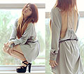 I got a secret - Cut out shirt dress, Weeken, High heels, Weeken, Anastasia Siantar, Indonesia