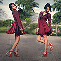 Wine with diamonds, Dress, Weeken, Heels, Weeken, Alana Ruas, Brazil