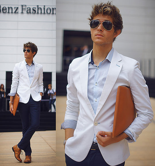 Mercedes Benz Fashion Week - Day 1, Adam Gallagher, Blazer, Weeken, Shoes, Weeken, Adam Gallagher, Canada