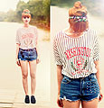 Time to Go, Washington top, Weeken, Spike shorts, Weeken, Chloe D, France