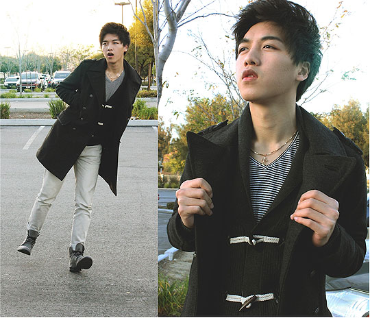 I highly despise fear., Kei Pham, Peacoat, H&M, Striped shirt, Weeken, Sweater, Forever21, Kei Pham, 