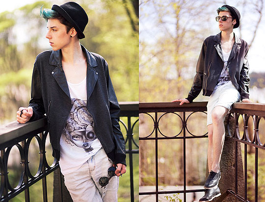 The wasted years, the wasted youth - Shirt, Weeken, Jacket, Topman, Shorts, H&M, Shoes, ASOS, Mikko Puttonen, Finland