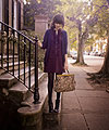 Near The Battery in Charleston ..., Cardigan, H&M, Tapestry bag, Weeken, Boots, Weeken, Dress, Rhiannon Leifheit, United States