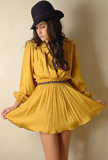 Ray of SUNshine, Rachel Hunt, Vintage 50s yellow mini dress, Weeken, Rachel Hunt, 