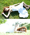 Dreams Are Free - White Tube Asymmetrical Dress, Weeken, Nude Peeptoe Wedges, Weeken, Camille Sioco, Australia