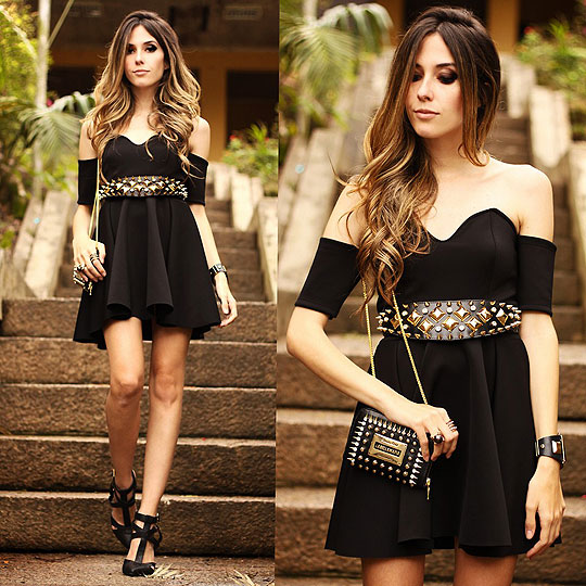 Little black dress - Dress, Weeken, Bag, Weeken, Belt, Weeken, Flávia Linden, Brazil