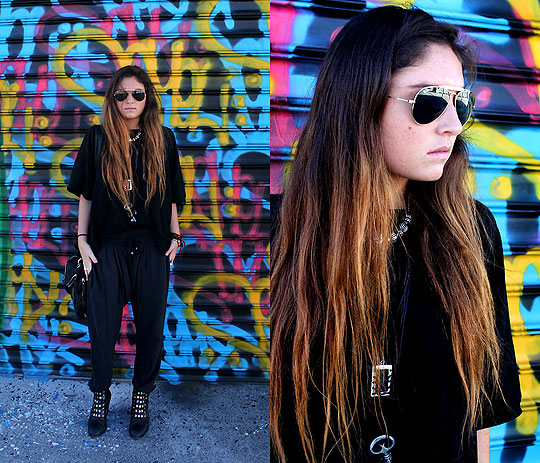 Wynwood Walls, Jana K, Shirt, Zara, Pants, Zara, Sunglasses, Ray-Ban, Jana K, 