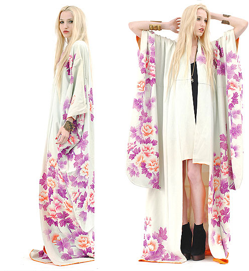 The White Witch. - Watercolor Silk Kimono, Weeken, Platform Booties, Weeken, Marie Hamm