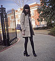 Sunday afternoon walks - Duffle coat, Weeken, Bag, Brooks Brothers, Shoes, Weeken, '70s dress, Weeken, Rhiannon Leifheit, United States
