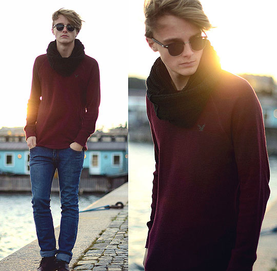 October Sun - Sweaters, Weeken, Scarves, Weeken, Pants, Weeken, Theo Ortengren, Sweden