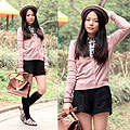 Preppy in pink, Sweaters, Weeken, Shorts, Weeken, BAGS, Weeken, Yuki Lo, Hong Kong