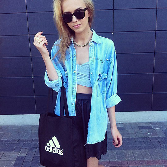 ADIDAS - ADIDAS SHOPPING BAG, Adidas, Coats, Weeken, Skirts, Weeken, Agnija Grigule, Latvia