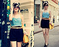 21st Century Pin-up, Bustier, Shorts, Weeken, BAGS, Weeken, Flats, Weeken, Bonnie Barton, China